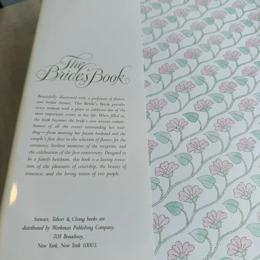 The Bride's Book with Floral Design